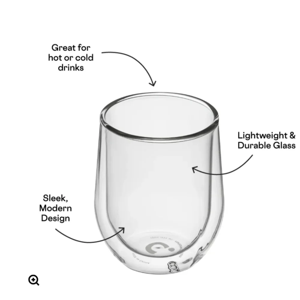 Corkcicle Stemless Glass Set of 2 New in Gift Box 12oz Glasses - Picture 4 of 4